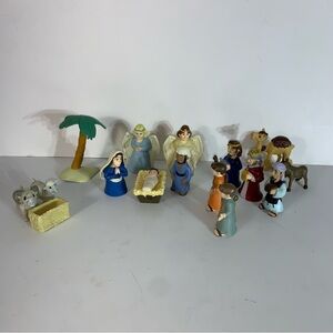 Children Christmas Nativity Play Set Bible Toys Tales of Glory Figures Animals